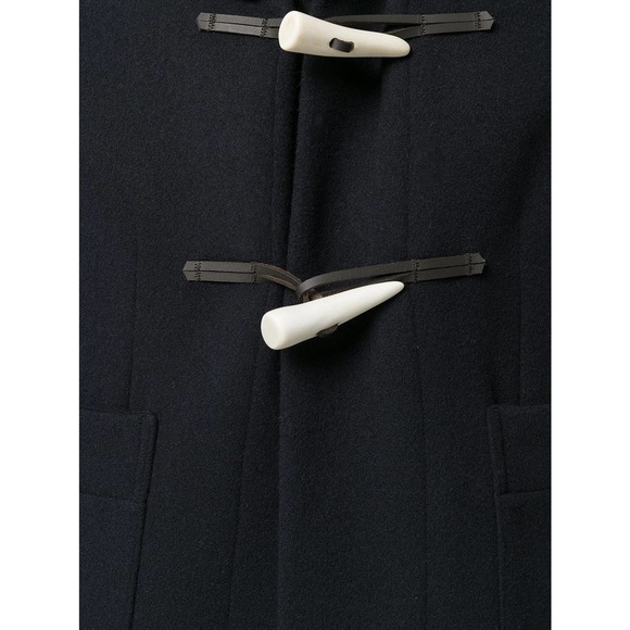 Wales Bonner Duffle Toggle Melton Virgin Wool With Hoodie Coat Made In England - Picture 6 of 13